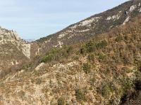 Boucle Barret-sur-Méouge via St-Pierre-Avez  Vue vers le Nord/Est et le début des gorges de la Méouge