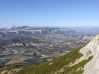 Chabre  Vue vers le Nord. A droite, la vallée de la Durance