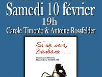 Si un soir Barbara à l'Horloge Ka'fé  L'affiche ...