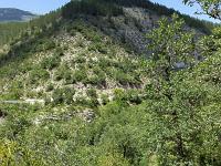 Gorges de la Méouge  Vue sur le sentier (sens inverse de la marche)
