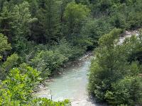 Gorges de la Méouge  La Méouge depuis le sentier 1/2