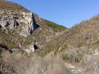 Gorges de la Méouge - Barret sur Méouge via St Pierre Avez  Vue sur les gorges