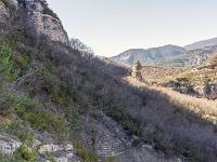 Gorges de la Méouge - Barret sur Méouge via St Pierre Avez  Le sentier et le Rocher du Château