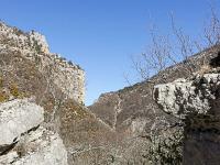 Gorges de la Méouge - Barret sur Méouge via St Pierre Avez  Vue vers le Nord/Est