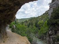 Gorges de Trévans  Le sentier taillé dans la roche 4/4