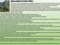 Gorges de Trévans  Nous faisons un détour par l'Abbaye fortifiée de Saint André (XIIIe) aujourd'hui en ruine. En voici l'histoire