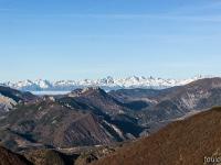 Gourras  Vue vers le Nord et les sommets de la chaîne des Ecrins