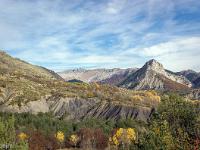 Automne 2016 en Haute Provence  Vue vers le Nord/Est et les Monges