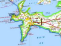 Crozon  Situation géographique (IGN Géoportail)