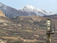 Visite de la ville de Gap (Hautes Alpes)  Vue vers le Nord depuis le passage à niveau de la route de Grenoble
