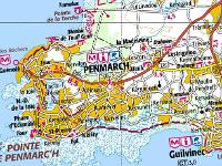 Pointe de Penmarc'h  Situation géographique (IGN Géoporail)