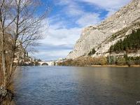 Sisteron - Plan d'Eau - Marres  La Durance et la Baume depuis les Marres