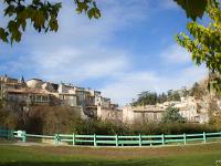 Sisteron - Plan d'Eau - Marres  Une partie de la vieille ville depuis le Plan d'Eau
