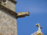 Pont-Croix  Notre-Dame de Roscudon (XIIème siècle) -  Gargouille