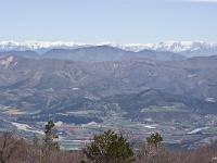 Rando au départ de Peipin  La vallée de la Durance et les Alpes enneigées
