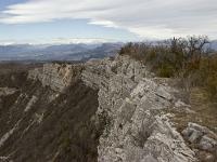 Rando au départ de Peipin  La crête. A gauche au loin, le massif du Dévoluy