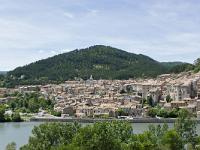 Rando - Grotte du Trou de l'Argent  Vue sur la vieille ville de Sisteron et le Molard au départ de la rando