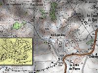 Sisteron - Restanques  Plan de situataion - IGN géoportail