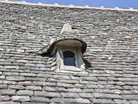 Rostudel  Le Hameau de Rostudel près du cap de la Chèvre (détail d'un toiture)