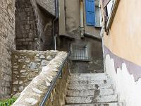 Sisteron- Andrônes, couverts et ruelles en escalier  Quartier de Bourg-Reynaud - Escalier donnant sur la rue de Glissoir