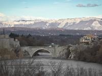 Sisteron en hiver  Vue vers le Nord depuis le quartier du Gand