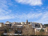 Sisteron en hiver  Vue sur la vieille ville depuis le Plan d'Eau