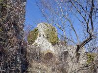 Château du Vieux Noyers (XIIIe)  Le château depuis une ruine en contrebas