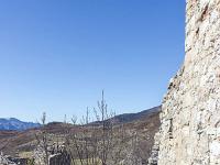 Château du Vieux Noyers (XIIIe)  Le balcon d'observation (Vue vers l'Ouest)
