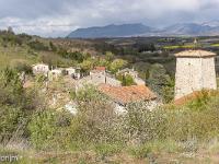 Mison Village  Autre vue sur le village et son beffroi