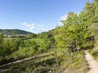 Montgervis  Vue sur le sentier (sens inverse de la marche)