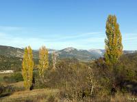 Paysages d'automne-2018  Vallée du Jabron entre Bevons et Noyers