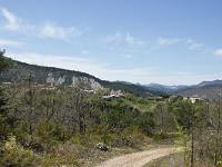 Rando -Gorges de la Méouge  Vue sur le village de Saint Pierre Avez.