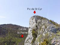 Pic et crête de Saint Cyr