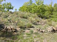 Restanques et enclos  Arrivée sur le site depuis les Houlettes