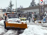 Sisteron sous la neige  Avenue de la Libération