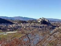 Sisteron - Route Napoléon  Vue sur la vieille ville de Sisteron et sa citadelle