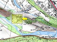 Sisteron - Soleillet / Buech  Plan de situation - Les photos ont été prises dans la zone encadrée