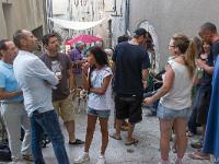 Mur' Murs - Festival d'Art Urbain - Sisteron  Au vernissage rue du Glissoir