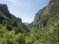 Tour de la Baume  Le défilé d'Entrepierres depuis le sentier
