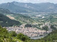 Tour de la Baume  Autre vue sur Sisteron et la citadelle